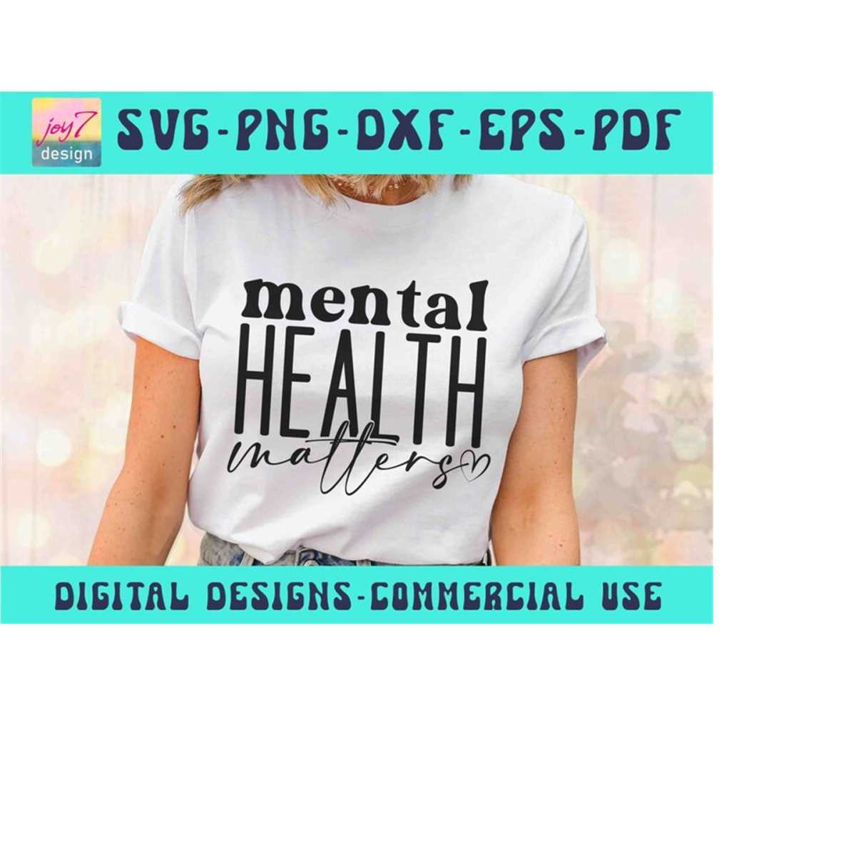 Mental Health Matters SVG PNG, Mental Health Png, Positive S | Inspire ...