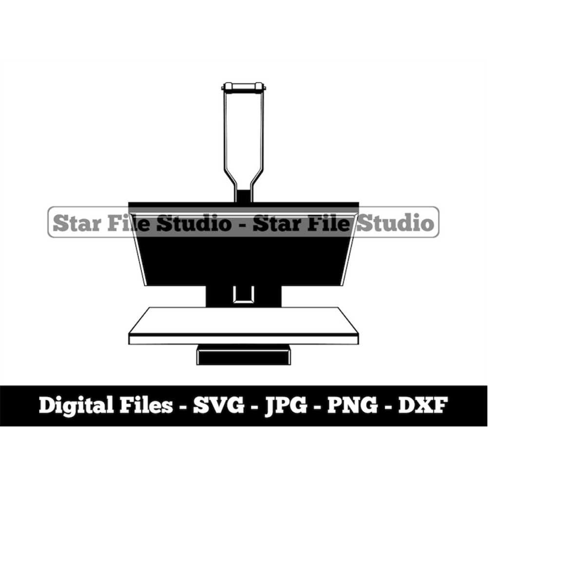 Heat Press Machine 3 Svg, TShirt Printing Svg, Print On Dem Inspire