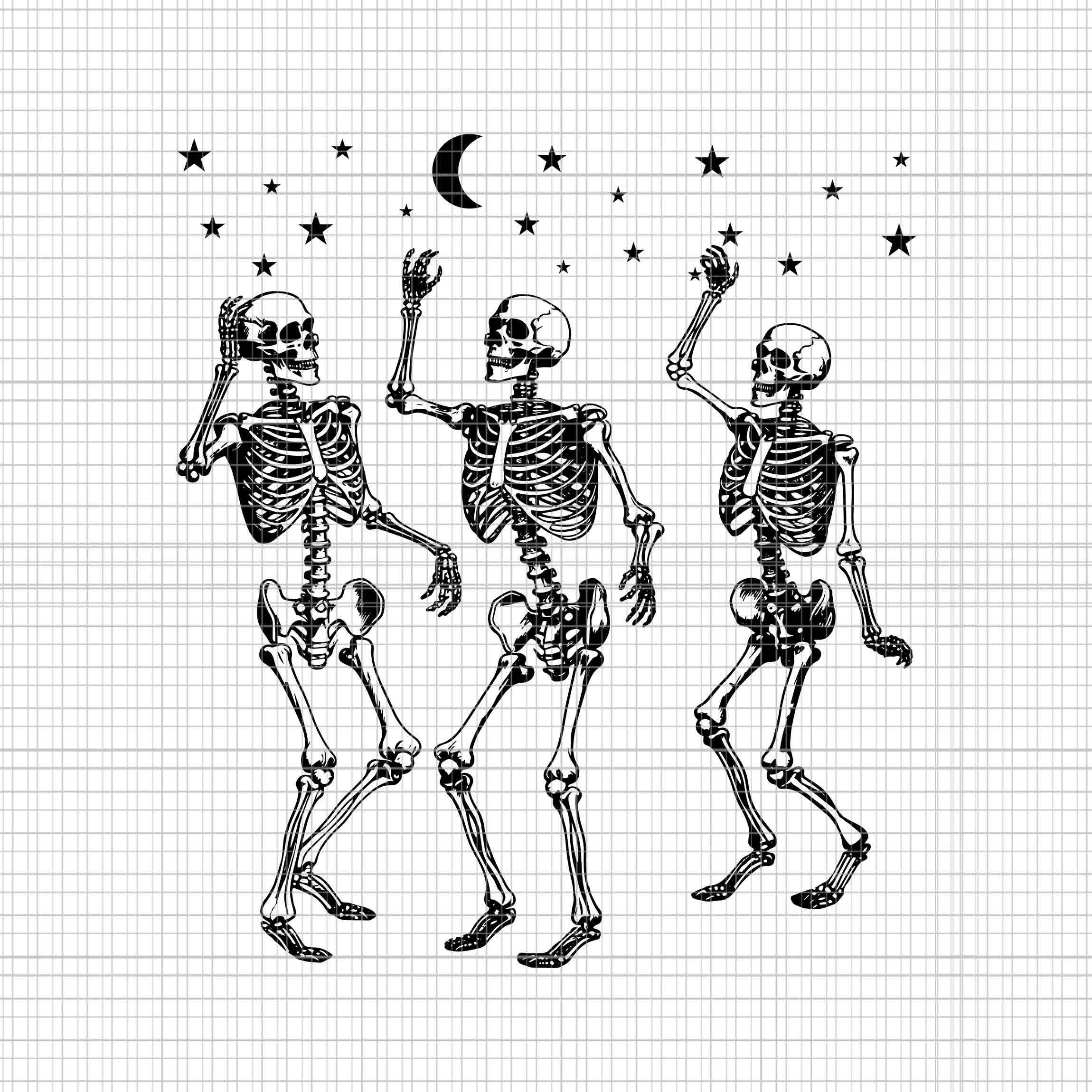 Dancing Skeleton Svg, Skeletons Halloween Svg, Halloween Svg - Inspire
