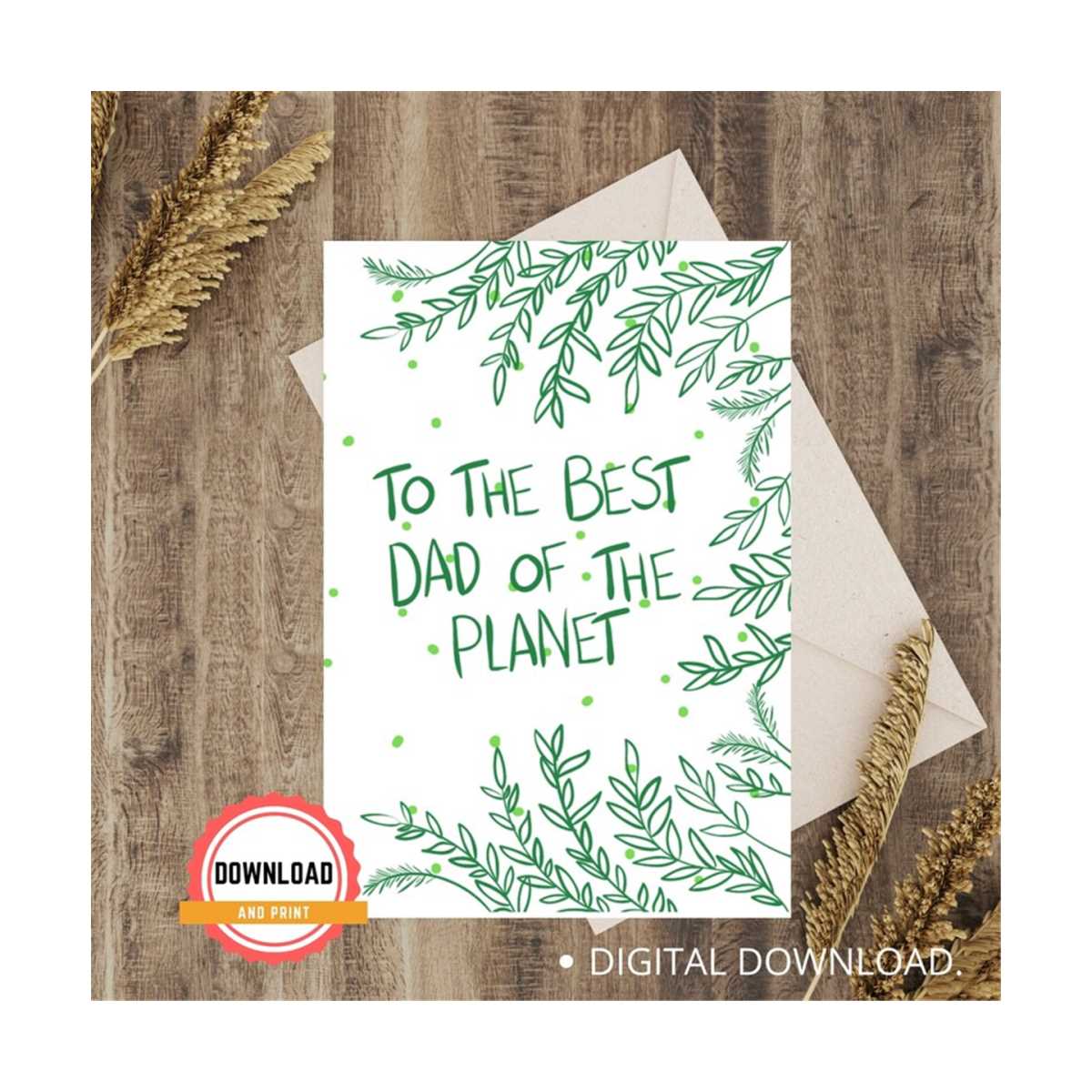 Happy Birthday Printable Card Instant Download PDF PNG JPG - Inspire Uplift