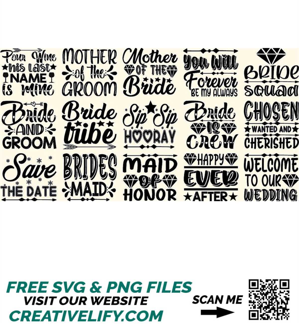 Wedding SVG Bundle,Mr and Mrs png, wedding svg files,Bridesm - Inspire