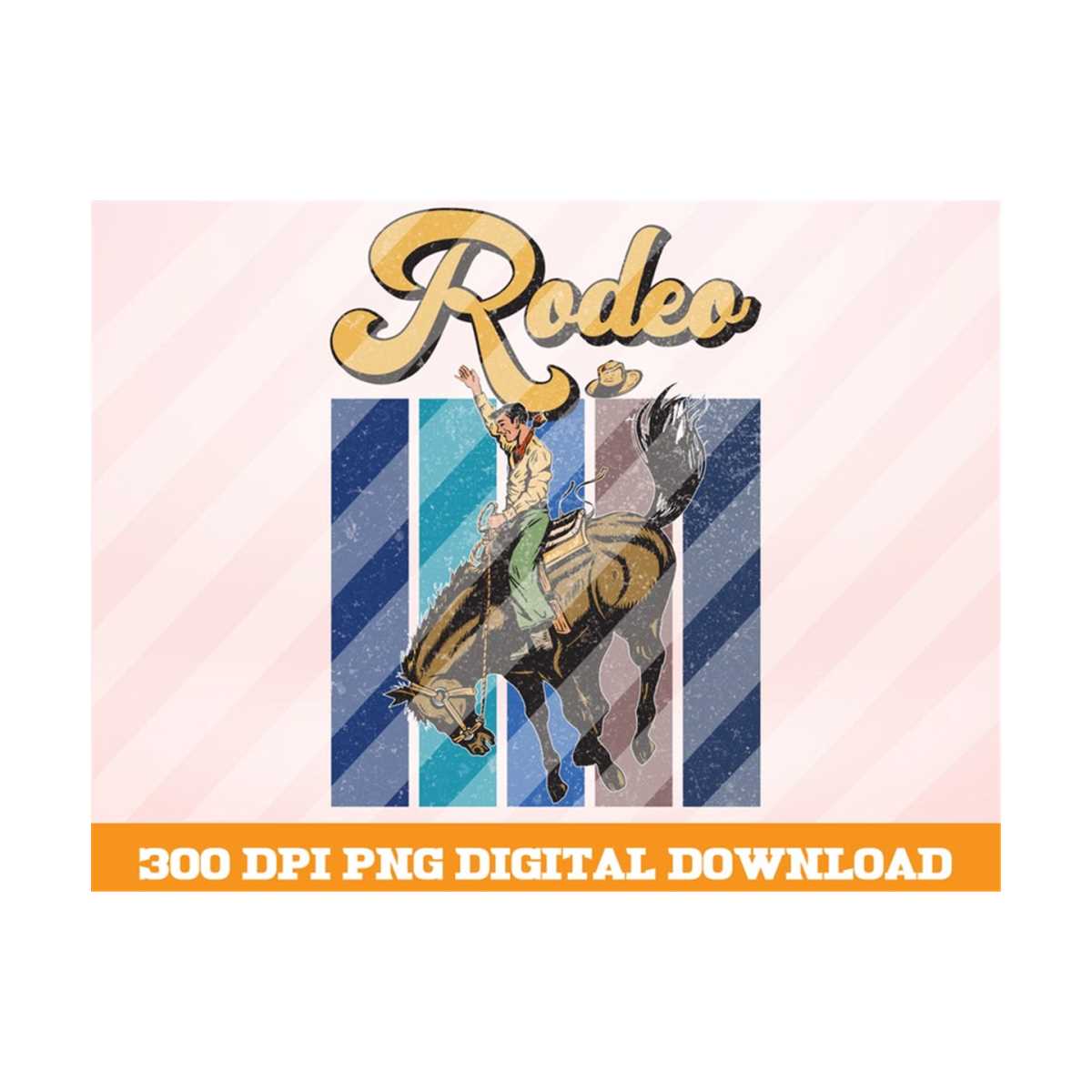 Retro Rodeo PNG, Cowboy Rodeo PNG, Desert Cactus Png, Retro | Inspire ...