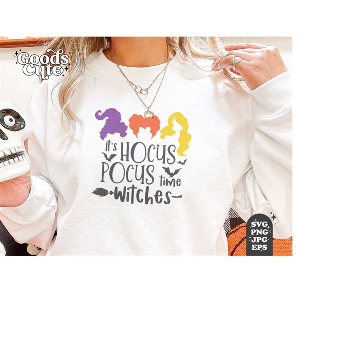 It's Hocus Pocus Time Witches SVG PNG PDF, Halloween Svg, Ho - Inspire ...
