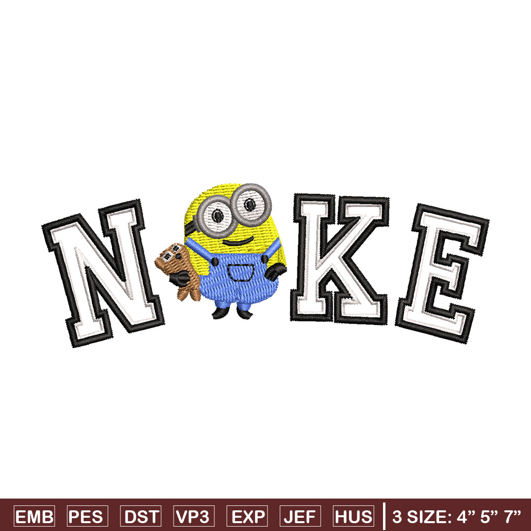 Nike minion embroidery design, Minion embroidery, Nike desig - Inspire ...