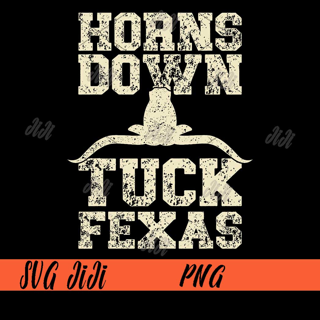 Horns Down Tuck Fexas PNG, Game Day Oklahoma Beat Texas PNG Inspire