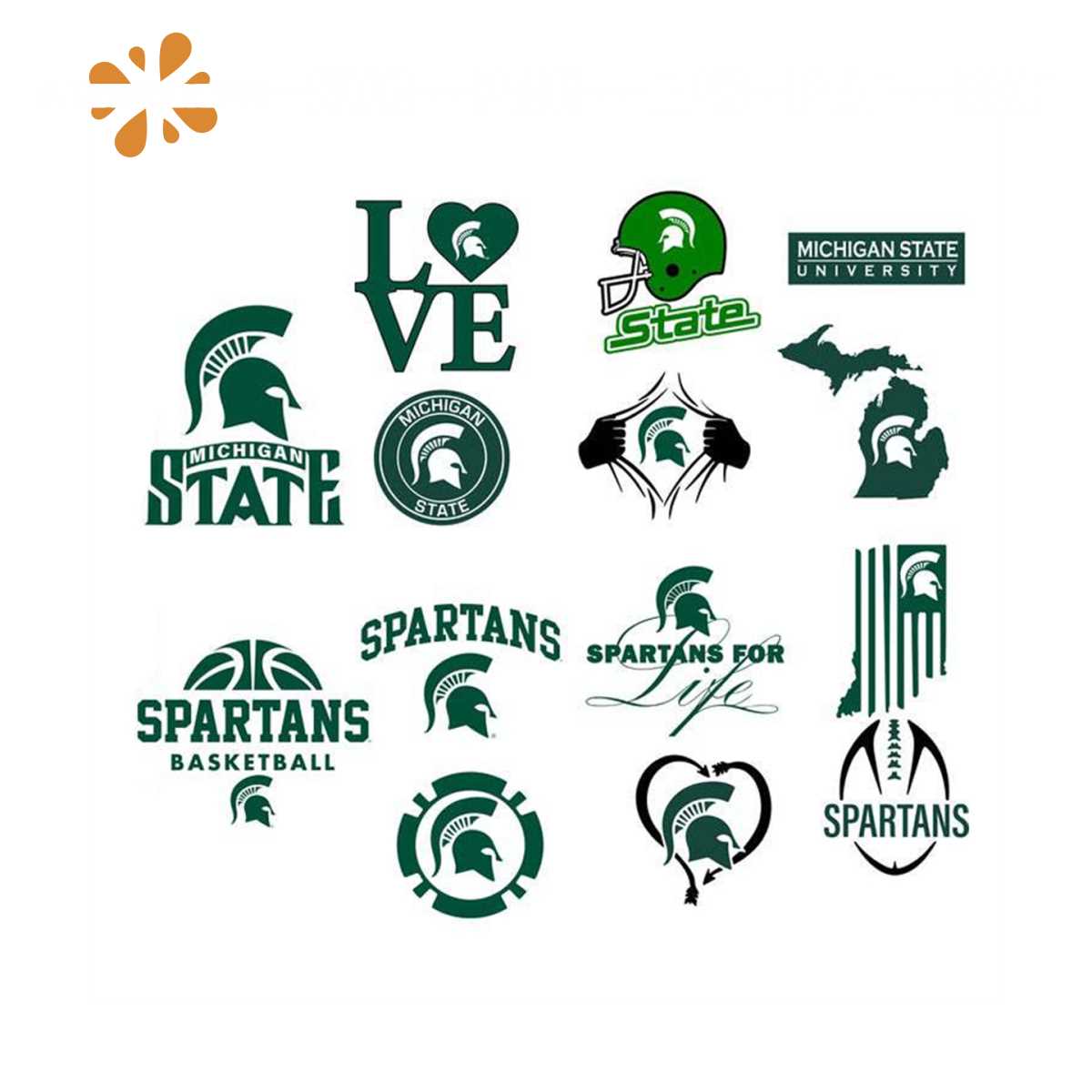Michigan State Spartans Bundle Svg, Sport Svg, Michigan Stat | Inspire ...