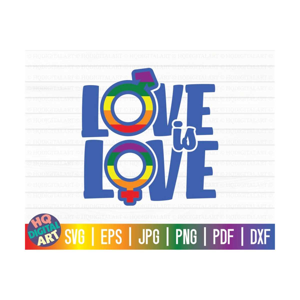Love is love SVG / Lgbtq Pride SVG / Gay Pride SVG / Free Co | Inspire ...