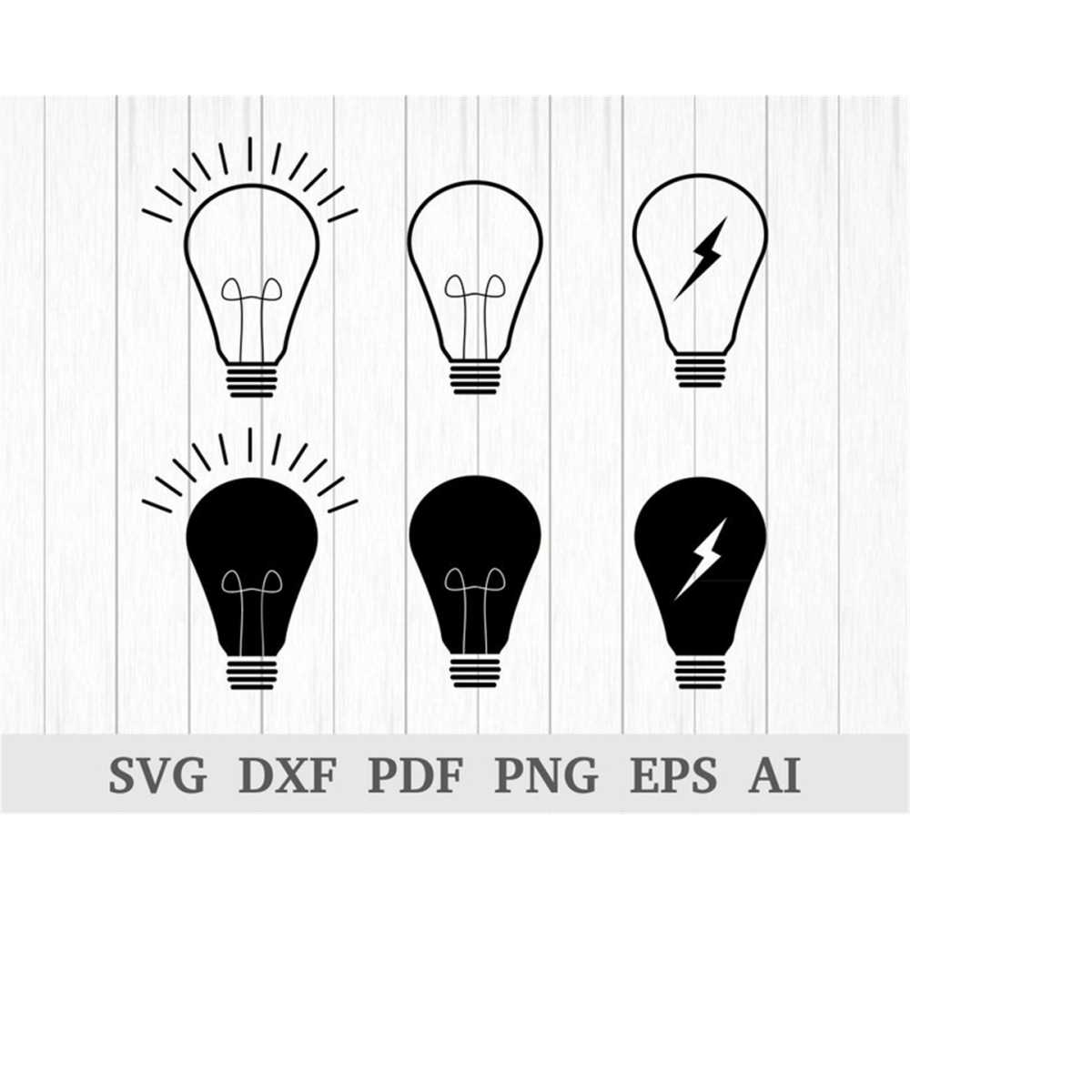 Light bulb svg, Lightbulb svg, Light bulb Vector, Light bulb - Inspire