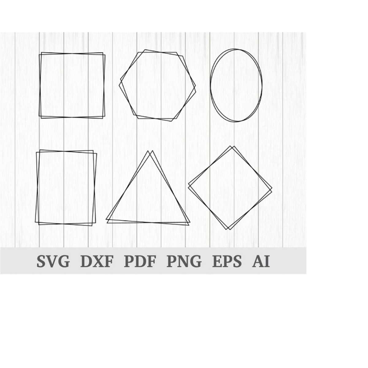 Geometric frame svg, Rectangle frame SVG, Oval frame svg, Sq | Inspire ...