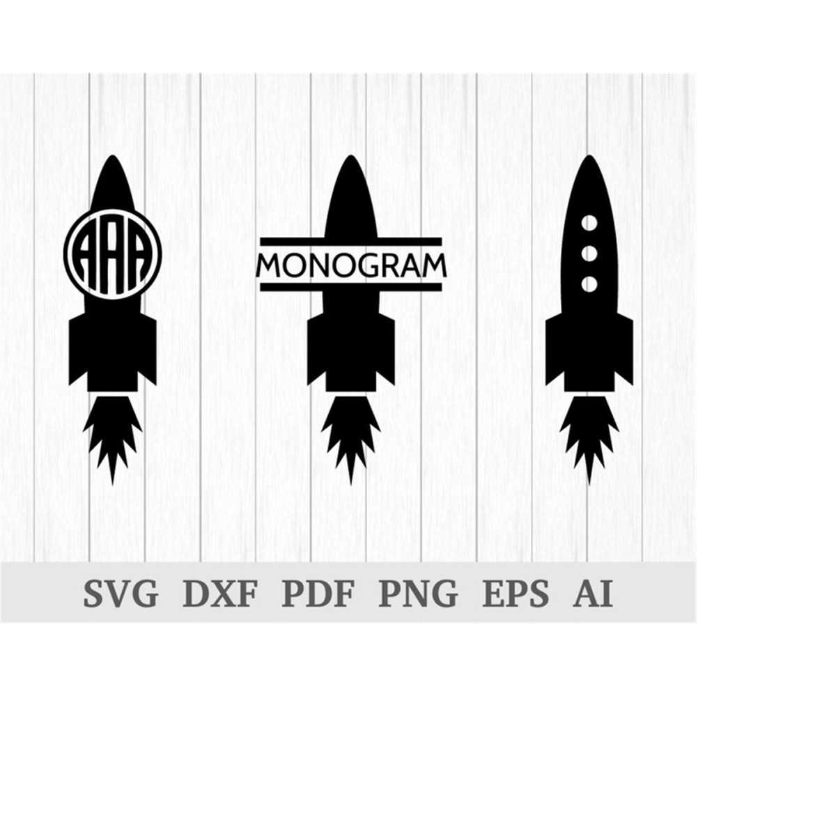 Rocket SVG, Rocket Monogram SVG, Space Svg, Rocket Vector, R - Inspire ...
