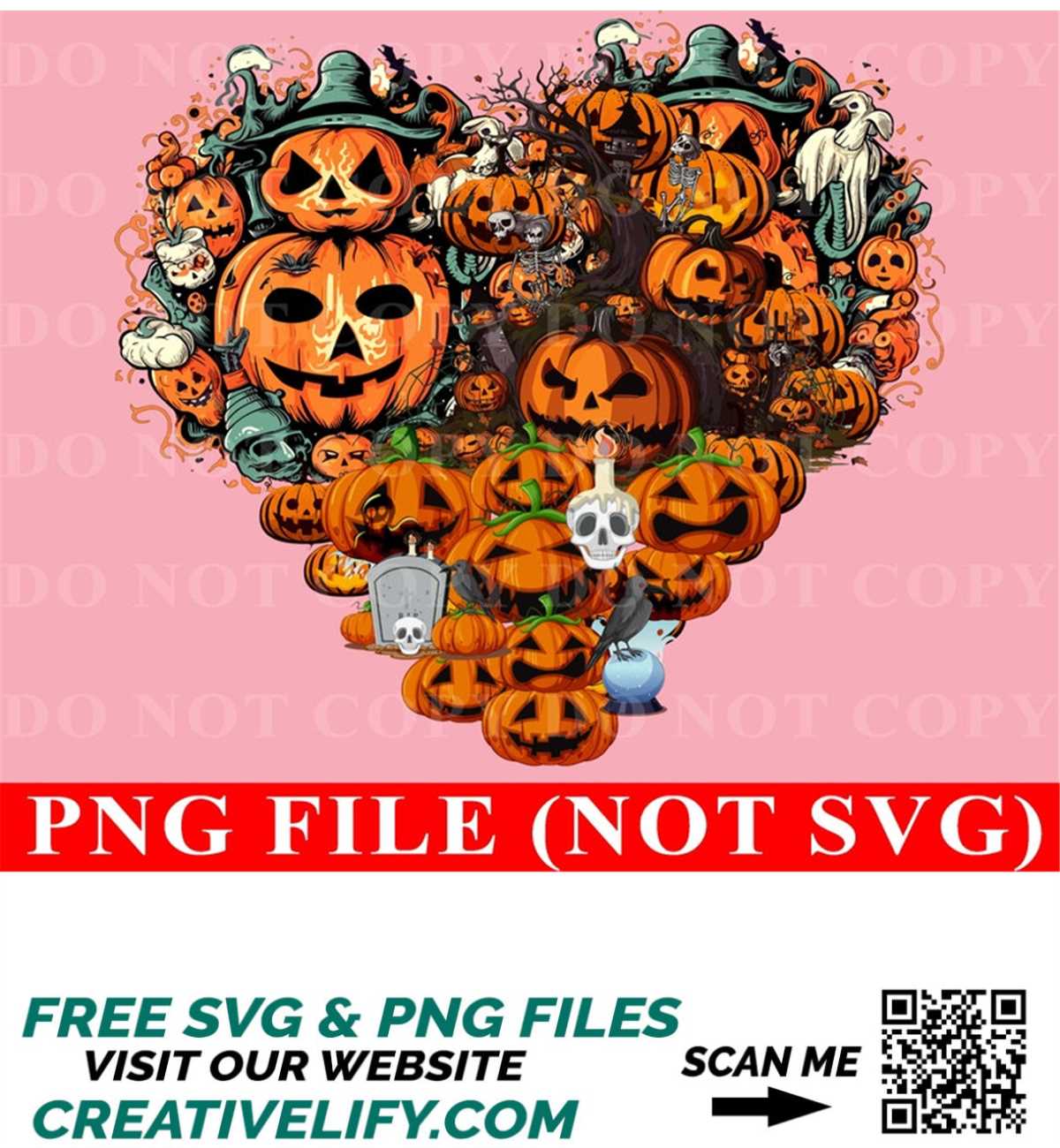 Halloween Vibes PNG For Sublimation Boo Ghost Skeleton Skull Inspire Uplift