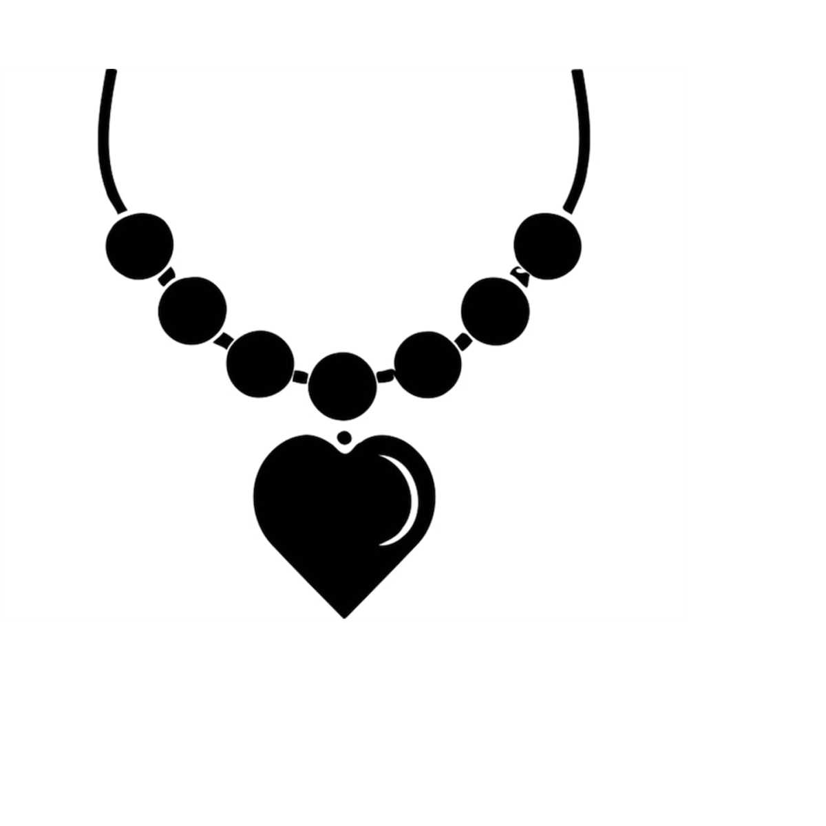 Necklace Svg Vector Art File Vector Necklace Picture Svg Cli - Inspire 