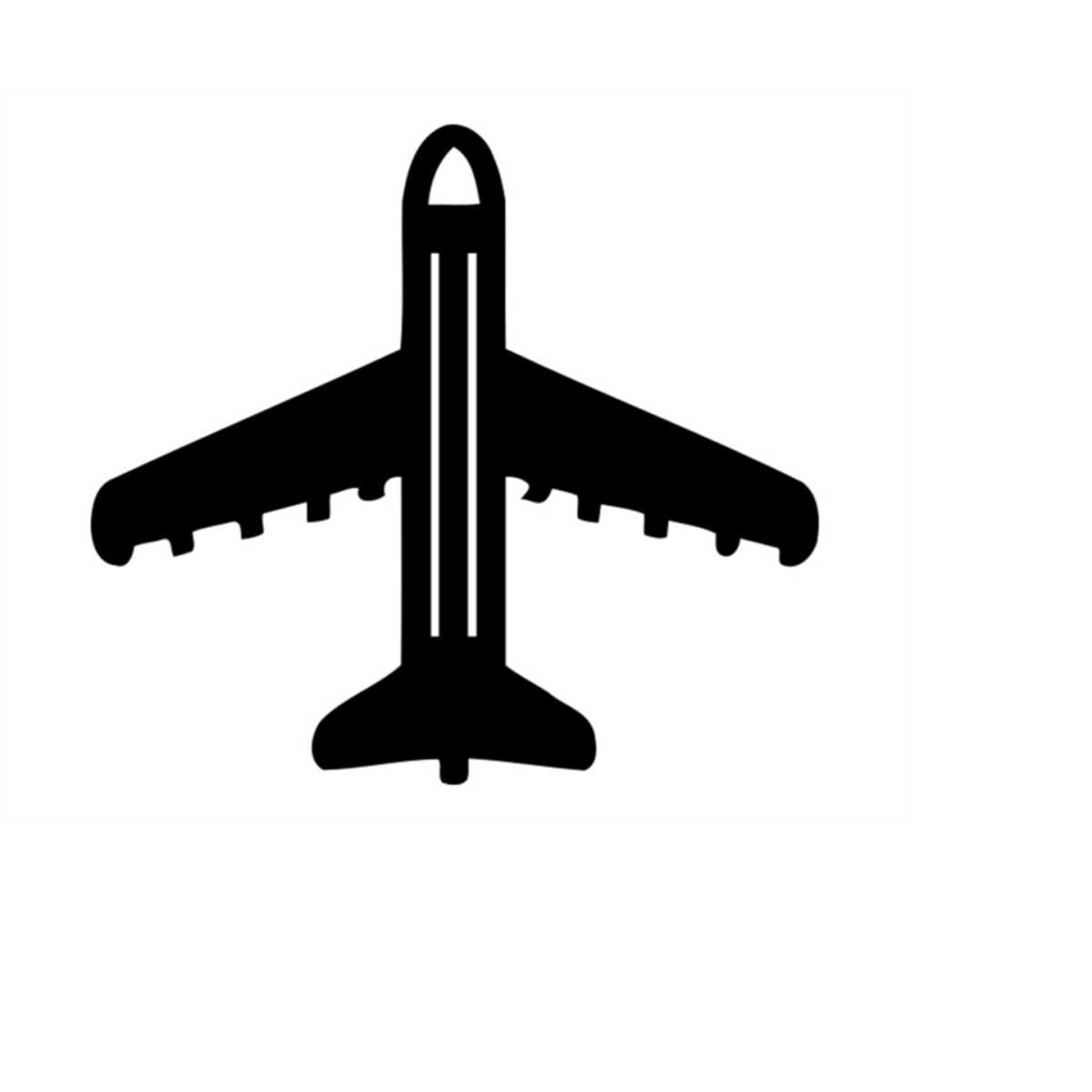 Airplane Vector Webp Image Svg Cut File Airplane Picture Dxf - Inspire ...