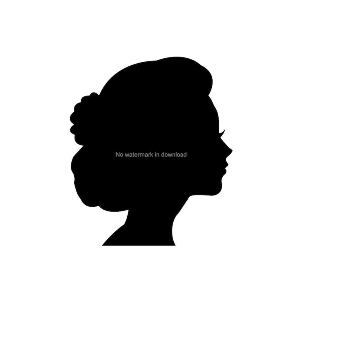 Woman Profile Clip Art, Woman Profile Svg Clipart, Woman Pro - Inspire