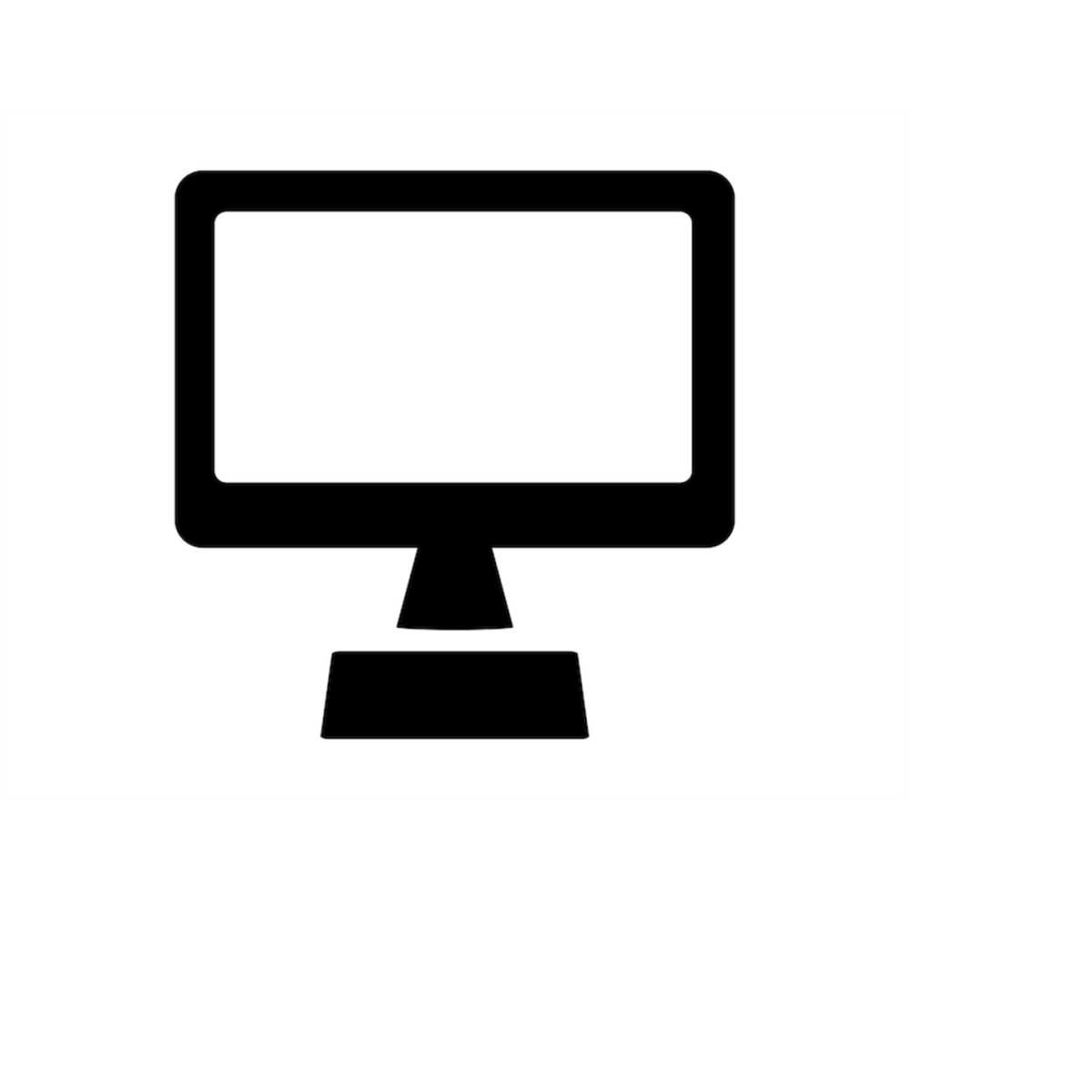 Computer Svg Desktop Computer Svg Desktop Svg Silhouette Dxf - Inspire ...