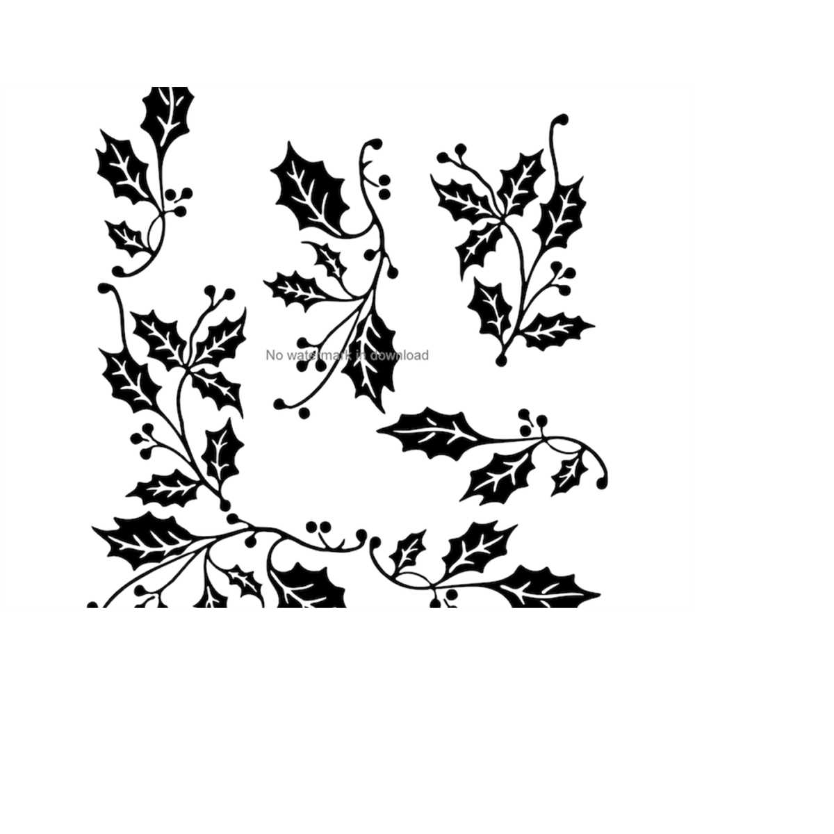 Holly Borders Svg Design, Holly Borders Svg Vector, Holly Bo Inspire