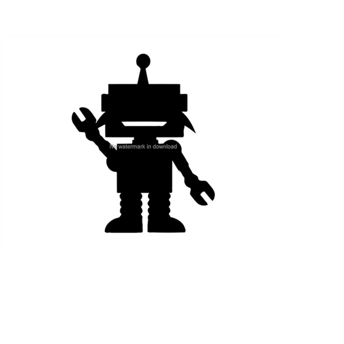 Robot Files Robot Cutting Cut File, Robot Clipart Image, Robot Dxf Files | Inspire ...
