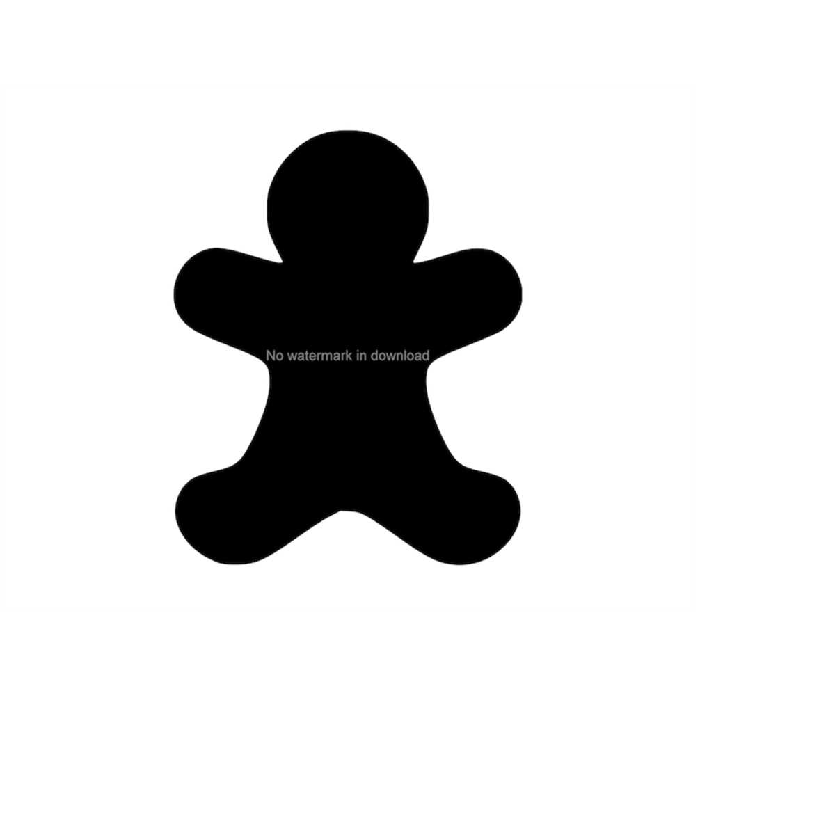 Round Gingerbread Man Vector Gingerbread Man Svg Vector Image, Gingerbread Man Laser Svg - Inspire ...