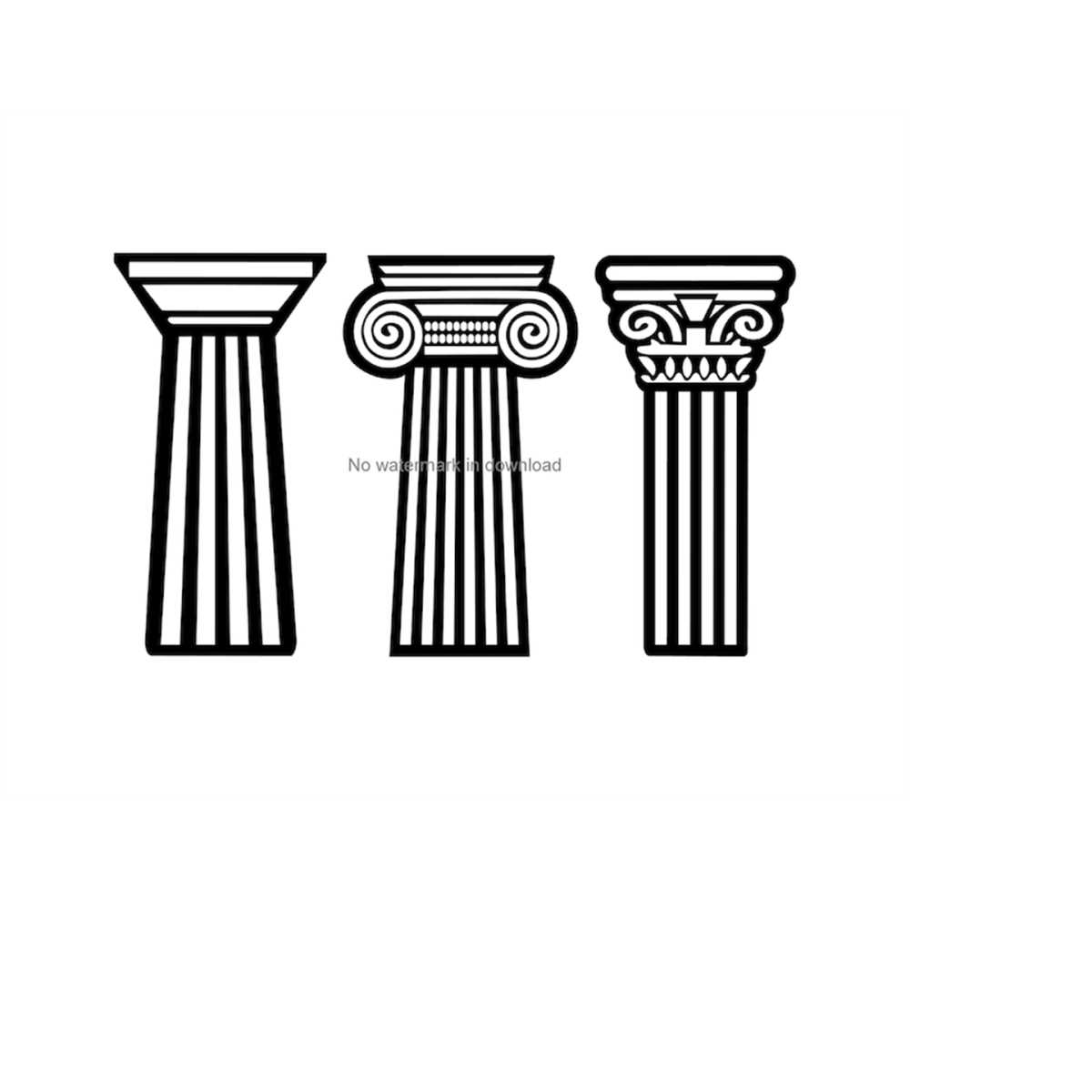 Pillar Svg, Pillar Clipart, Pillar Cutting File, Pillar Digi Inspire