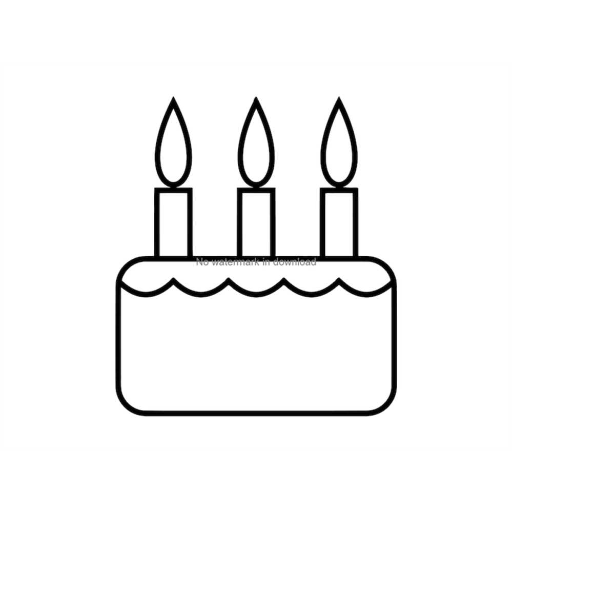 Cake Svg Image, Birthday Cake Clipart Svg, Cake Svg File, Bi - Inspire ...