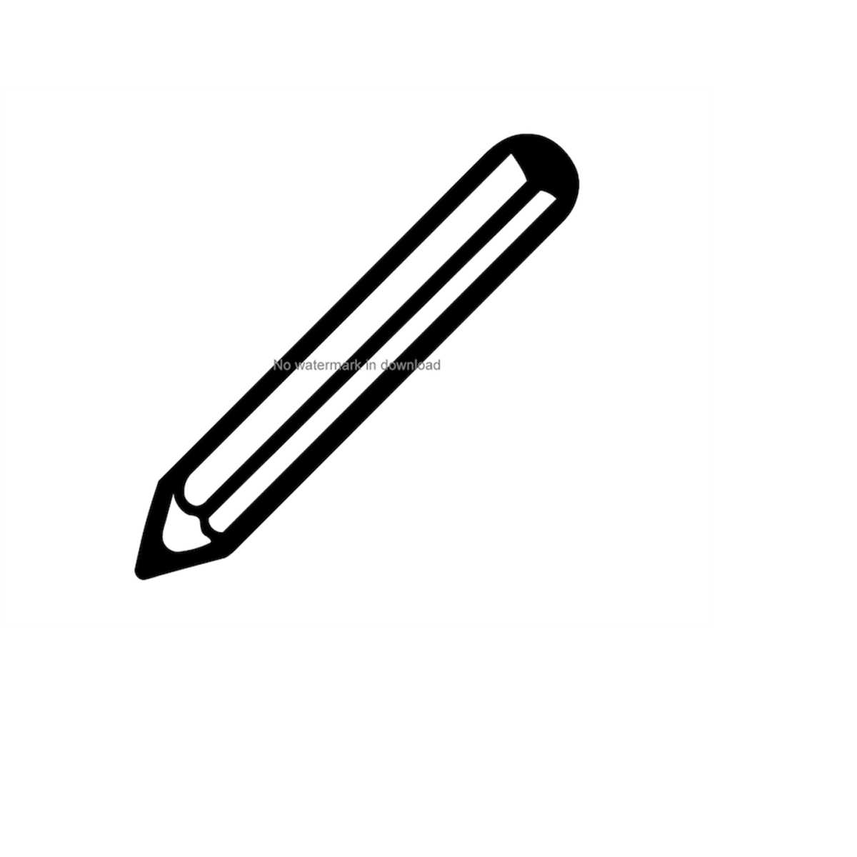 Pencil Silhouette Svg, Pencil Cutting Clipart, Pencil Cuttin Inspire