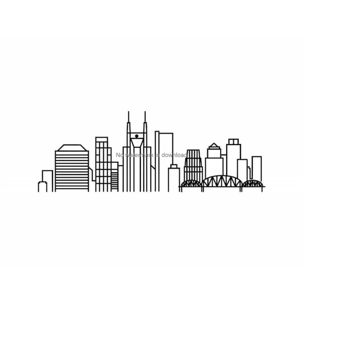 Nashville Digital Clip Art, Nashville Svg Clipart Image, Nas - Inspire