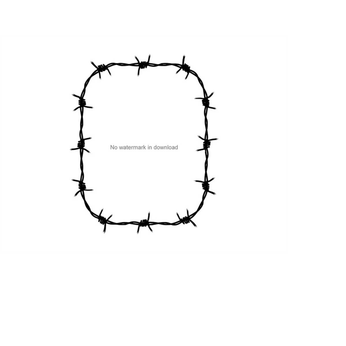 Barbed Wire Files For Cutting, Barbedwire Svg Bundle, Barbed Inspire