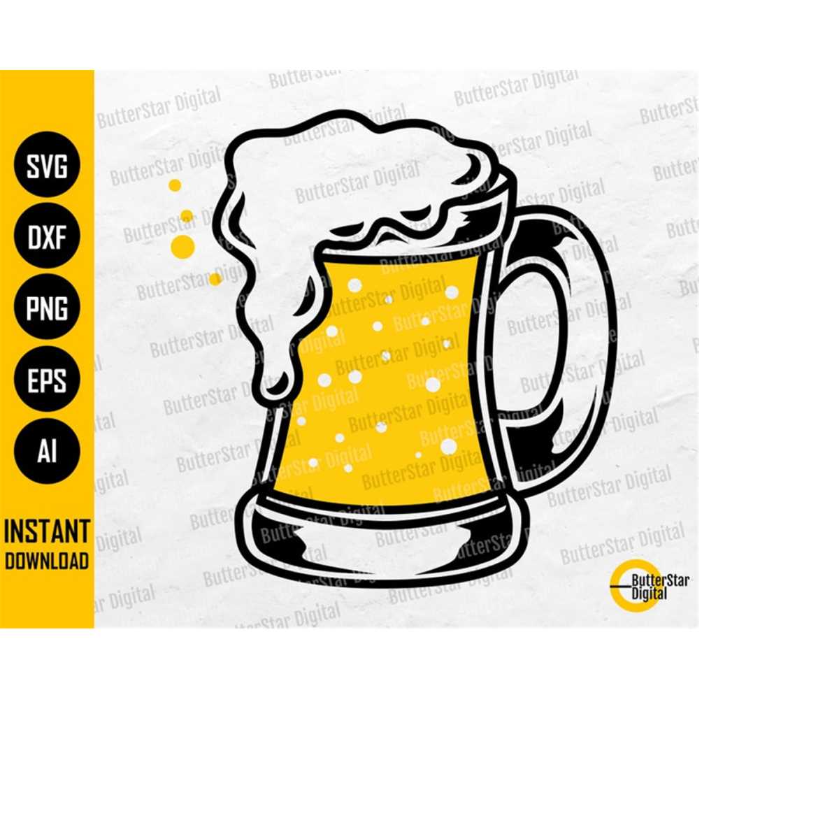 Beer Mug SVG Beer Glass SVG Beer Stein SVG Alcohol Dri Inspire