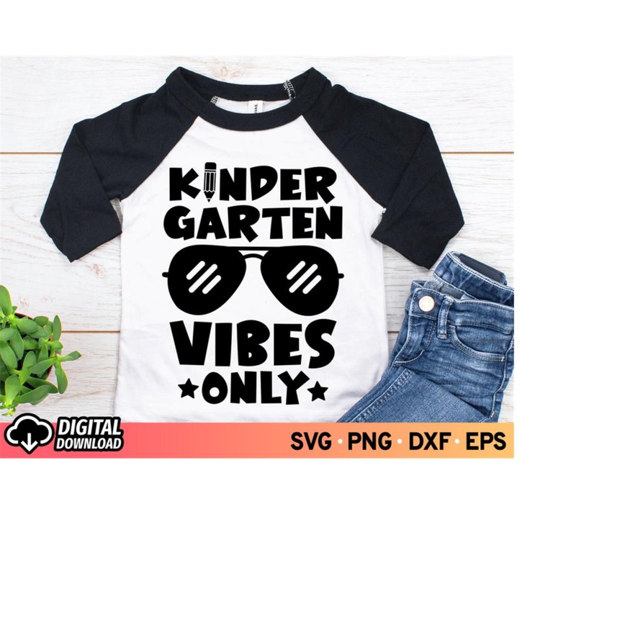 Kindergarten Vibes Only SVG, Hello Kindergarten Svg, First D | Inspire ...