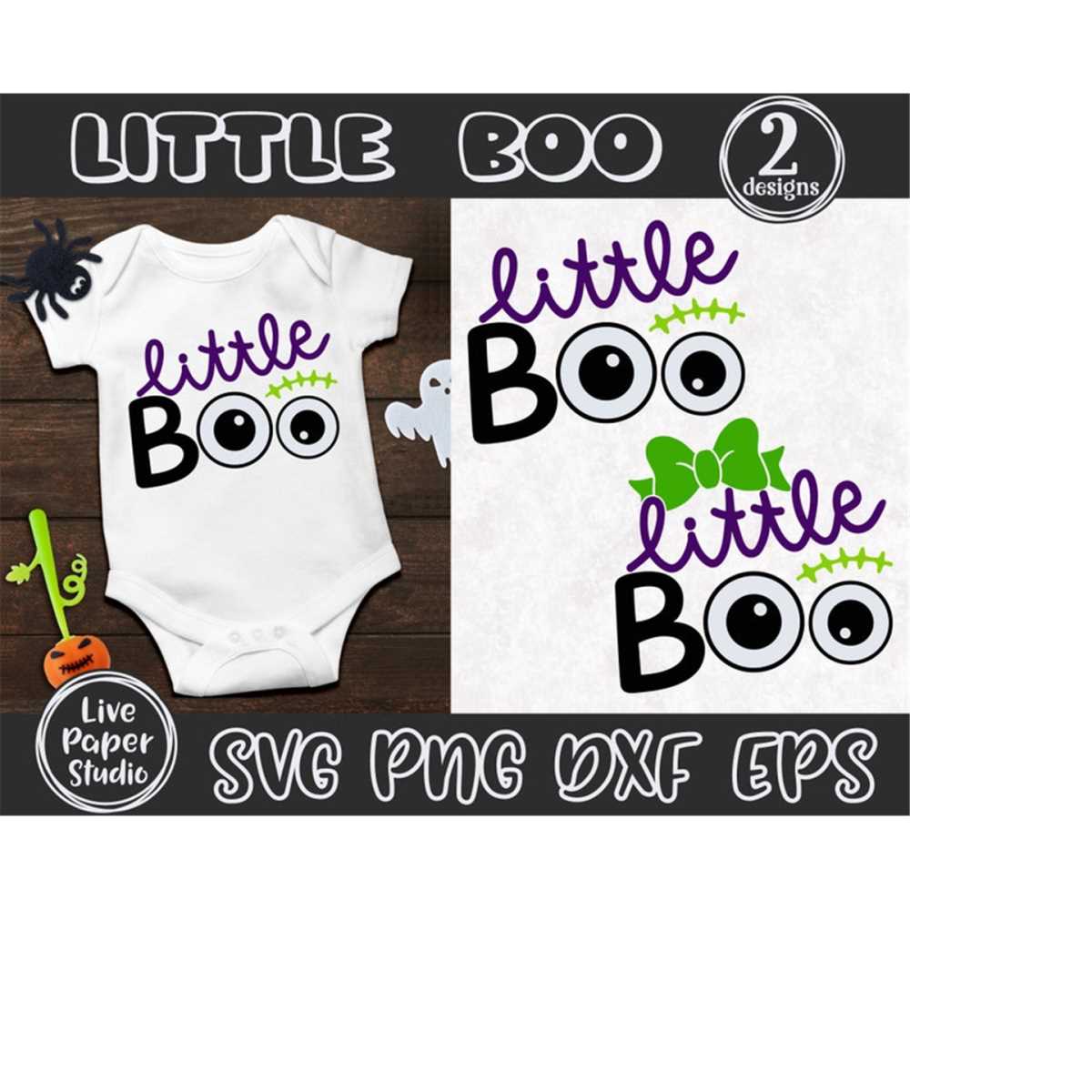 Little Boo SVG, Halloween Boy and Girl Svg, 1st Halloween Co - Inspire