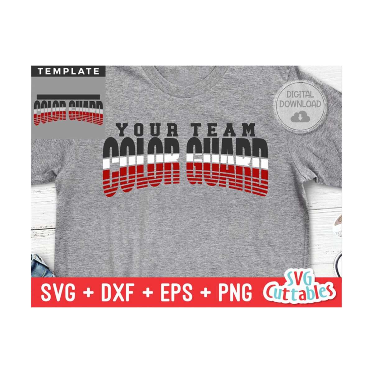 Color Guard svg - Color Guard Template 009 - svg - dxf - ep - Inspire ...