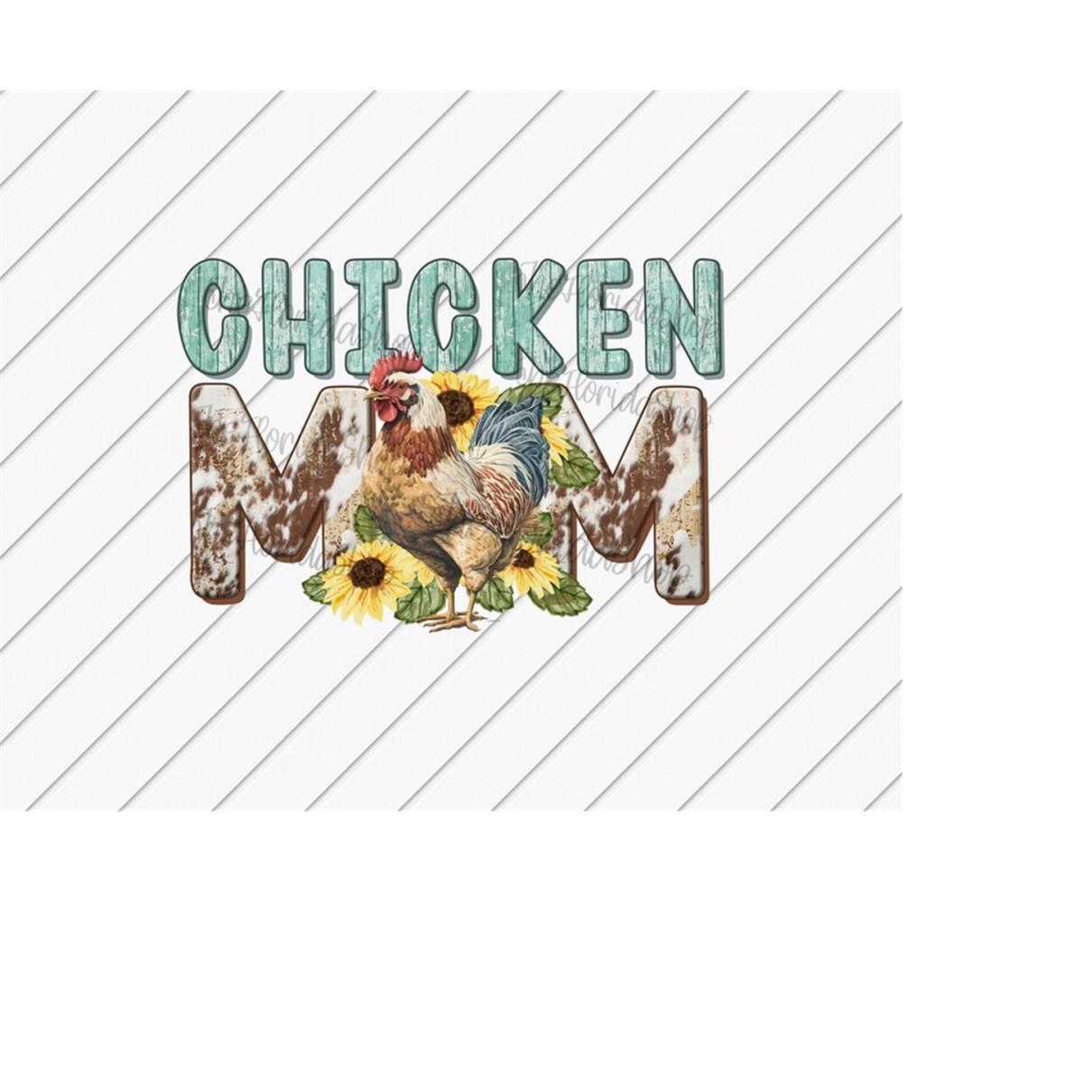 Chicken Mom png, Sunflower png, Mother's Day png, Chicken pn - Inspire ...