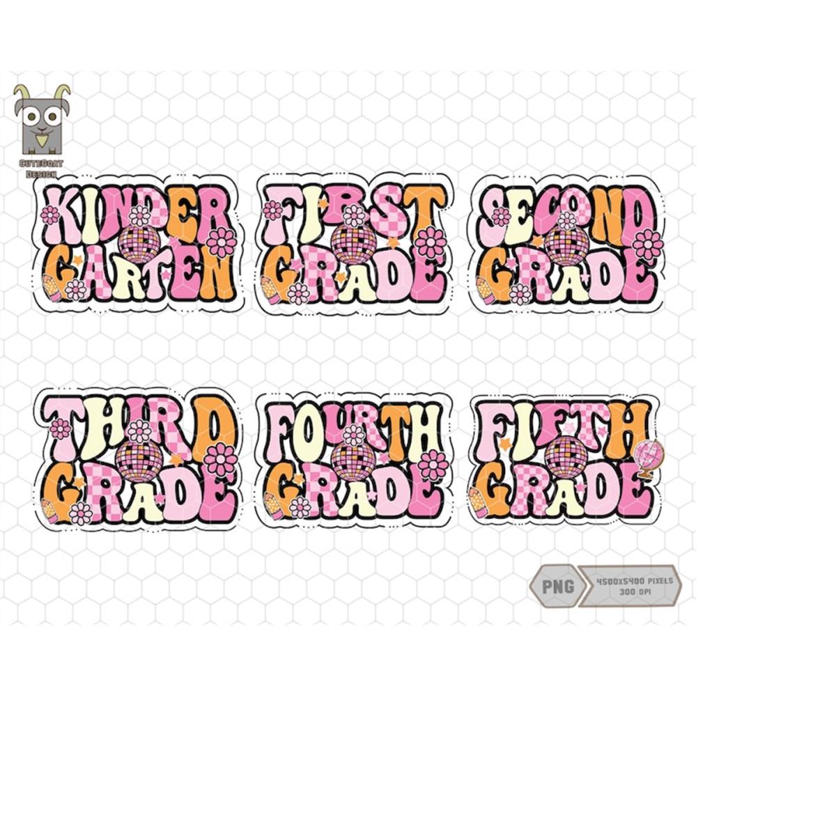 Hello Back To School Png Bundle, Retro Smileys Png , First G | Inspire ...