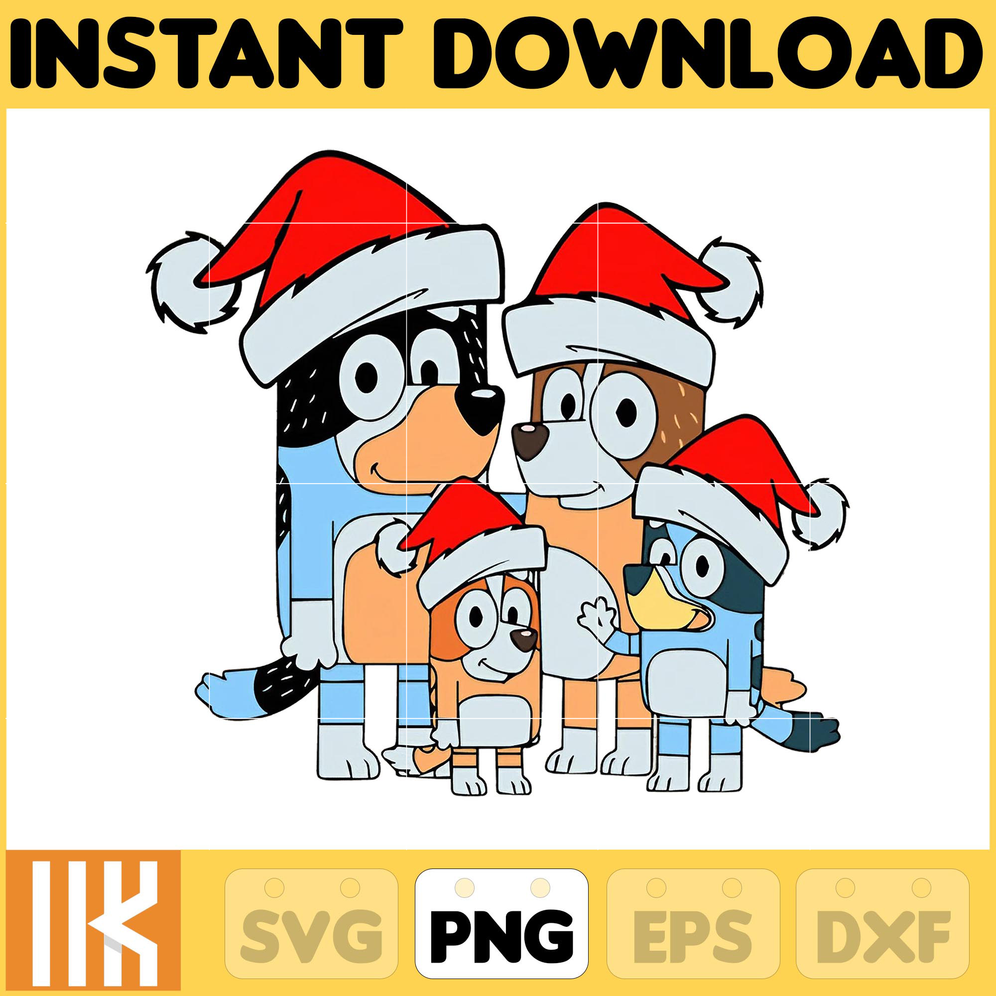 Bluey Christmas Png, Bluey Family Christmas Png, Christmas M - Inspire ...