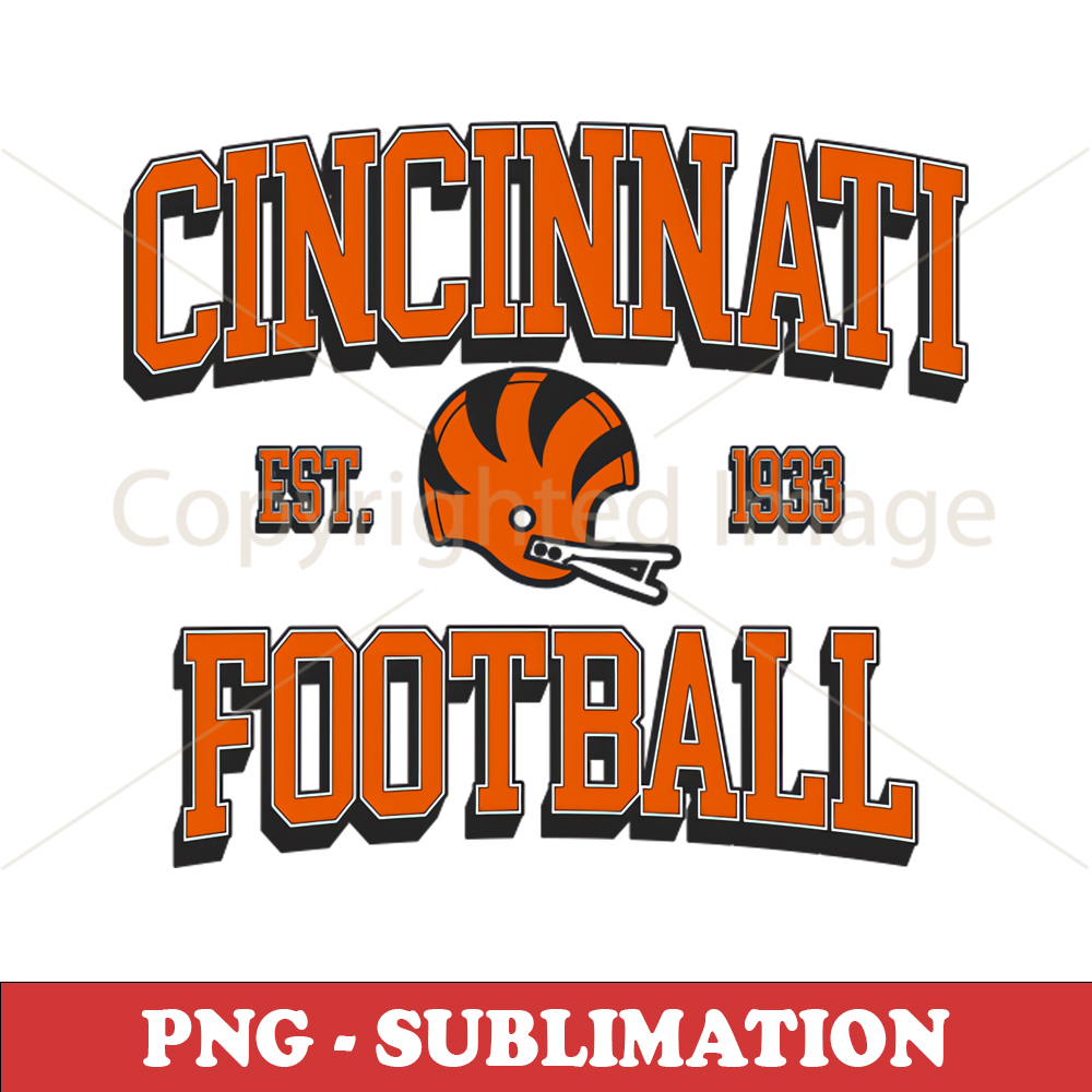 Cincinnati Football Team Pride PNG Sublimation Download Inspire