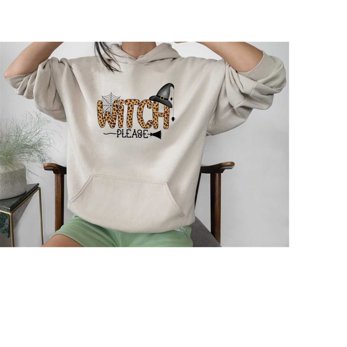 WITCH PLEASE Graphic Dropped Shoulder Sweatshirt main image 0