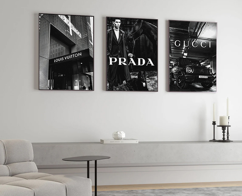 set of 3 prints | digital download – luxe poster co... Luxury Brands Digital Poster, Trendy Printable With Logo, Fa - Inspire ...
