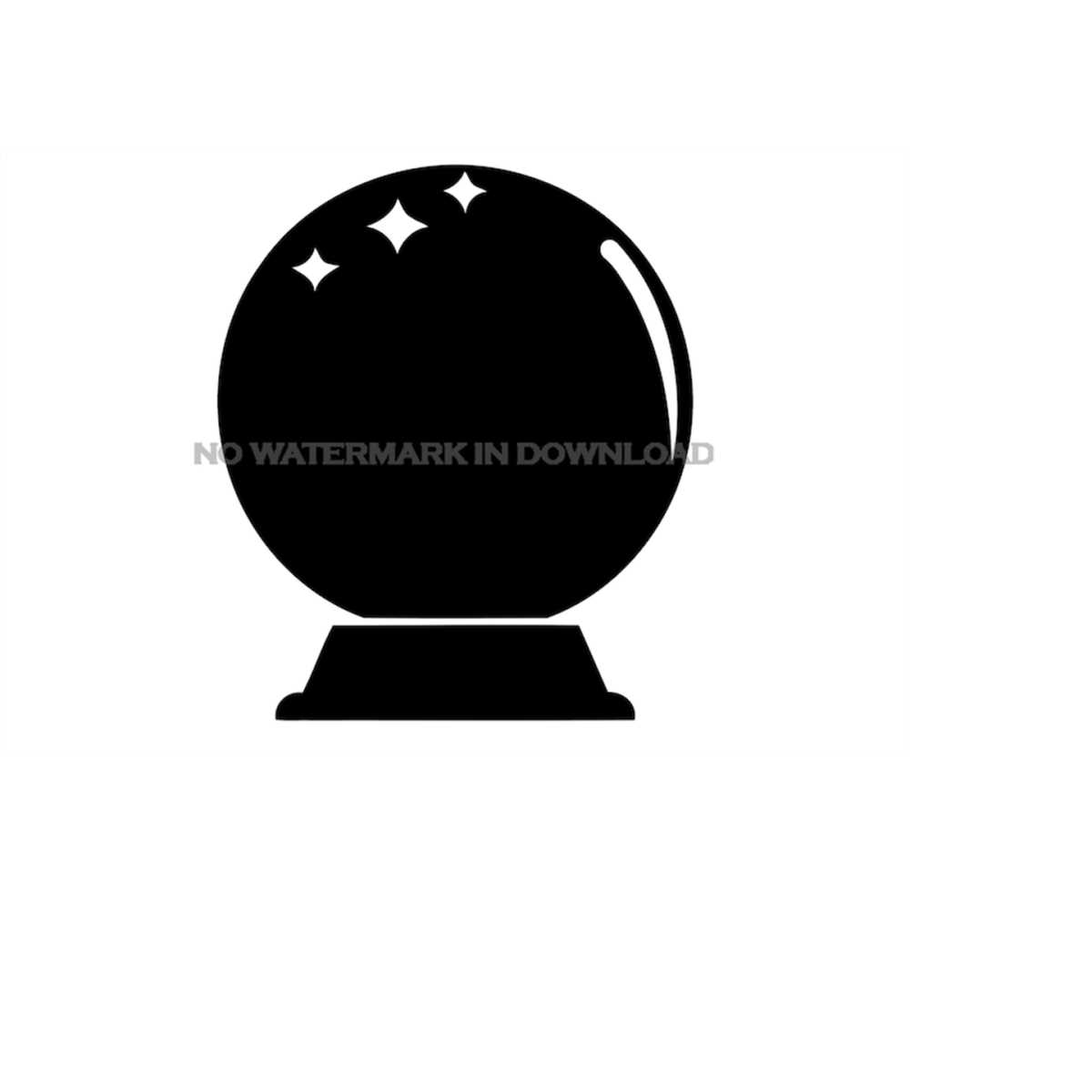 Crystal Ball Clipart Image Digital, Crystal Ball Digital Dow Inspire