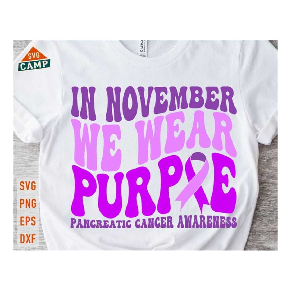 In November We Wear Purple Svg, Pancreatic Cancer Svg, Cance | Inspire ...