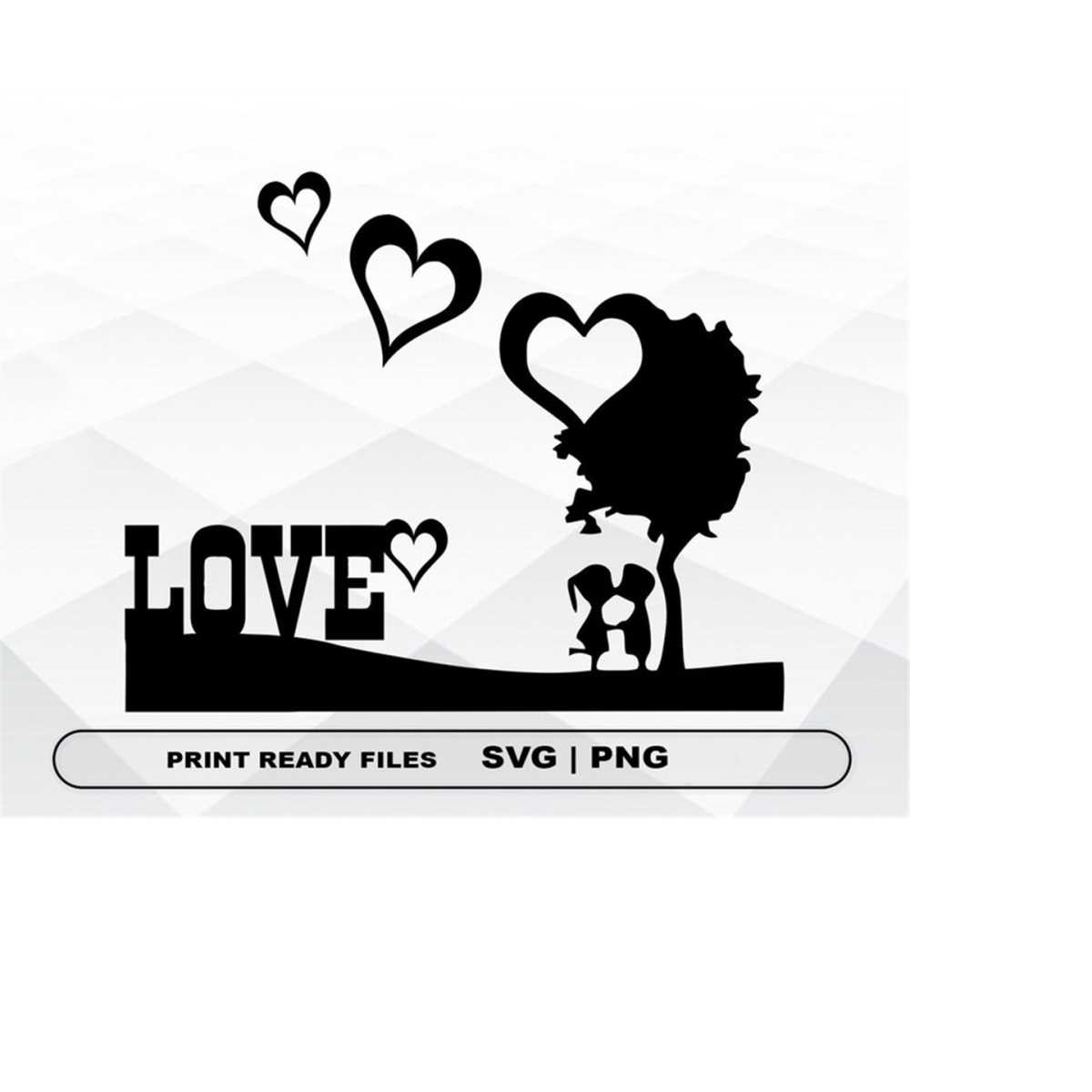 Love SVG and PNG Files Clipart, Girl and Boy Print SVG, Digi - Inspire ...