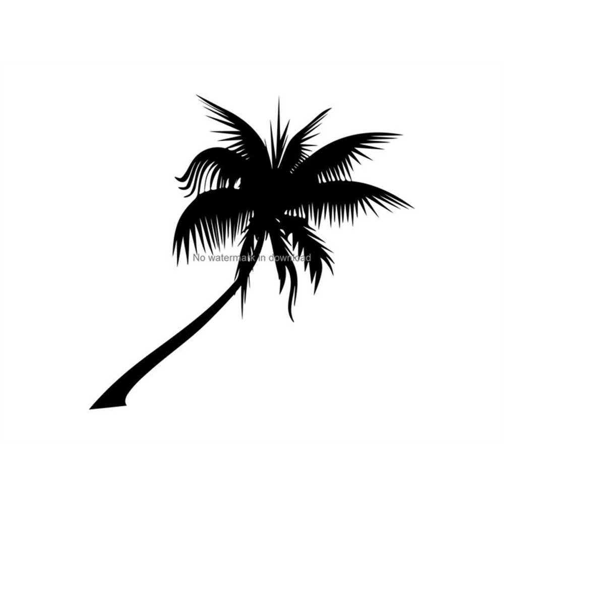Palm Tree Silhouette Cut File, Palm Tree Svg Cut File, Palm - Inspire ...