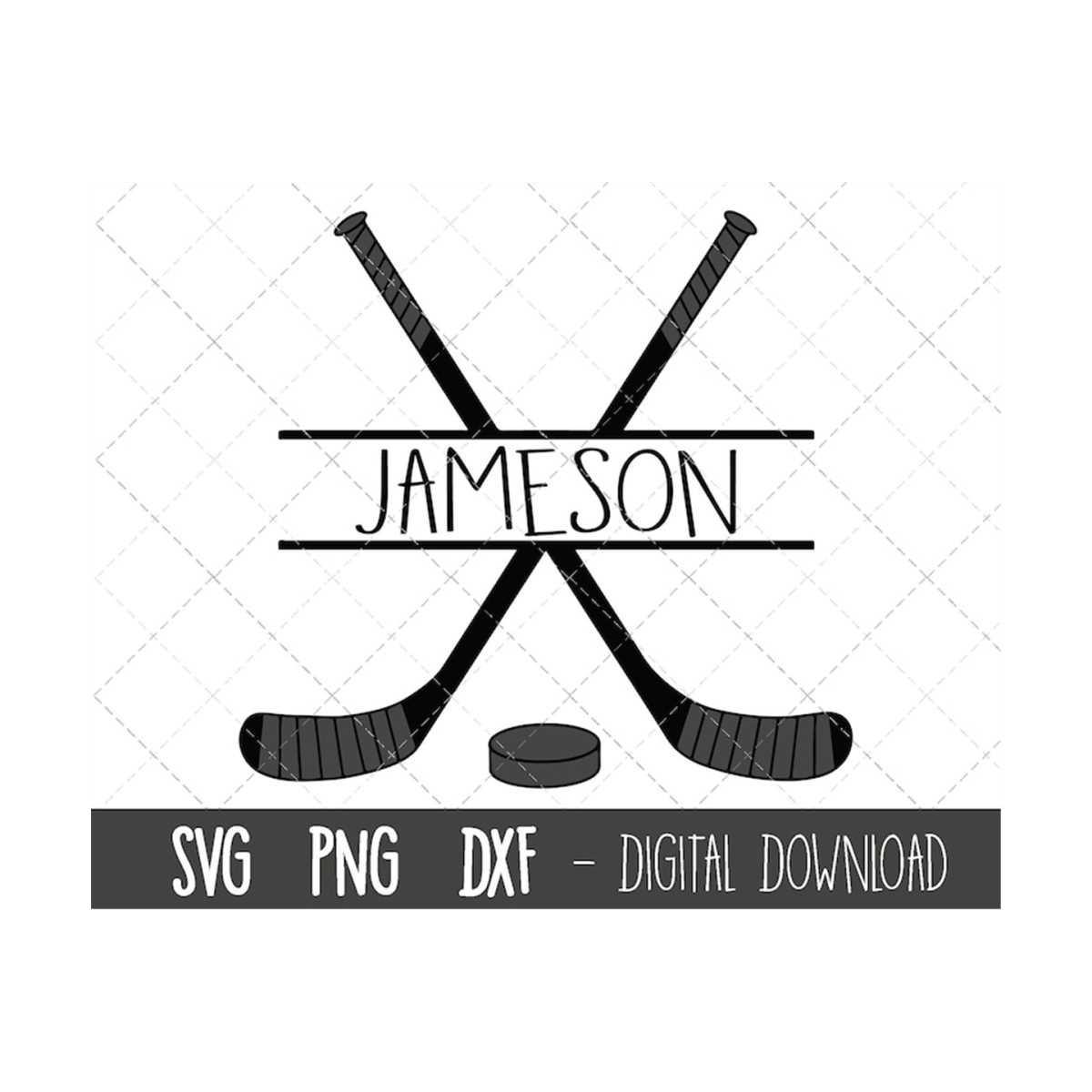 Hockey svg, American Sports svg, hockey name frame svg, puck Inspire