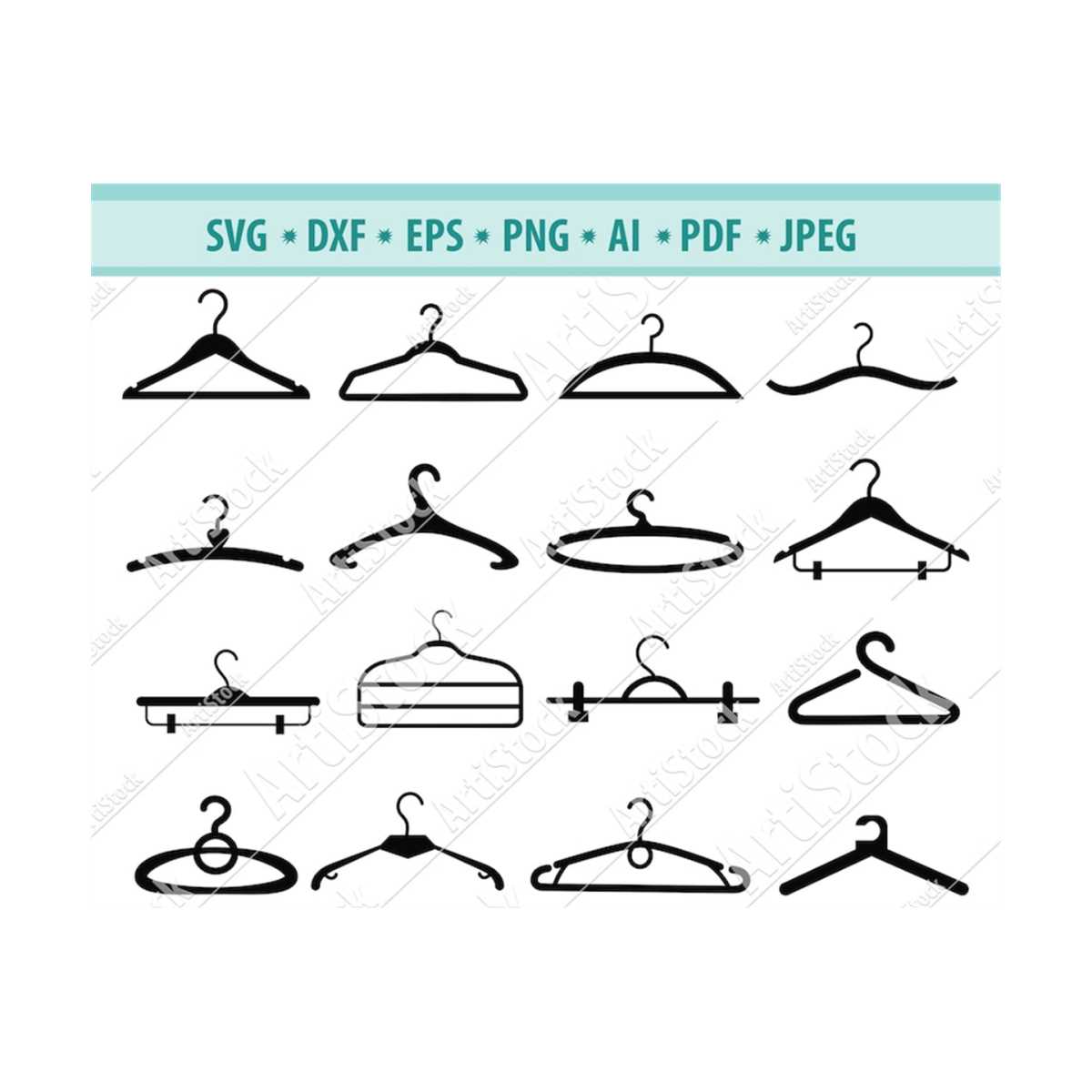 Hangers Svg, Clothes hangers svg, Closet Svg, Wardrobe Svg, Inspire Uplift