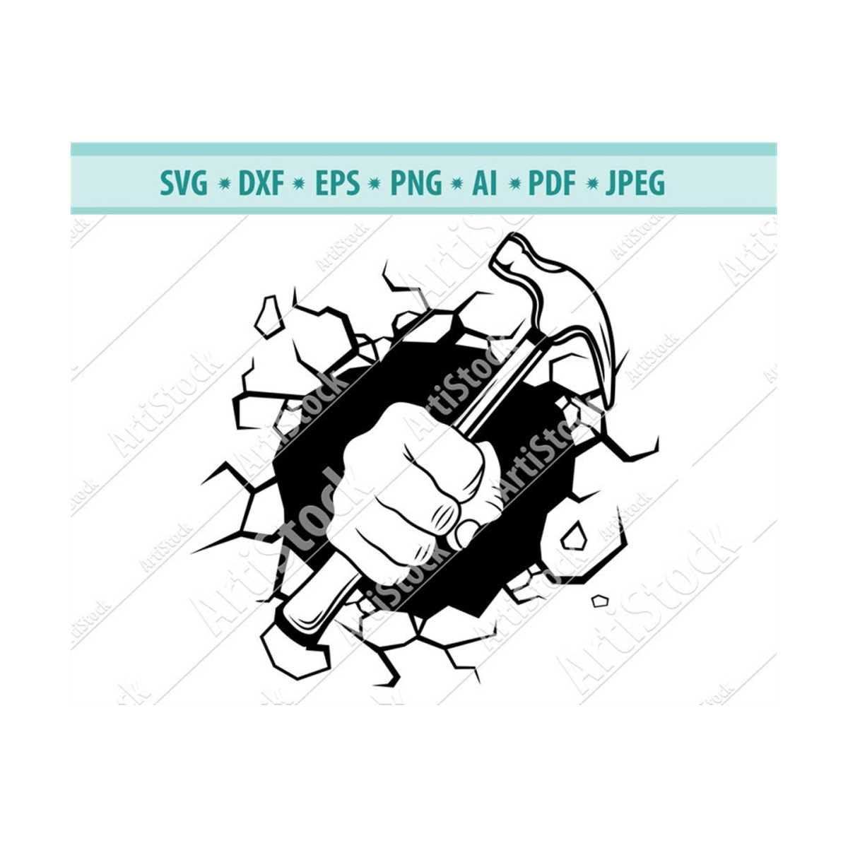 Hammer Svg, Smash Punch Carpenter Svg, Carpenter Tool Svg, C | Inspire ...