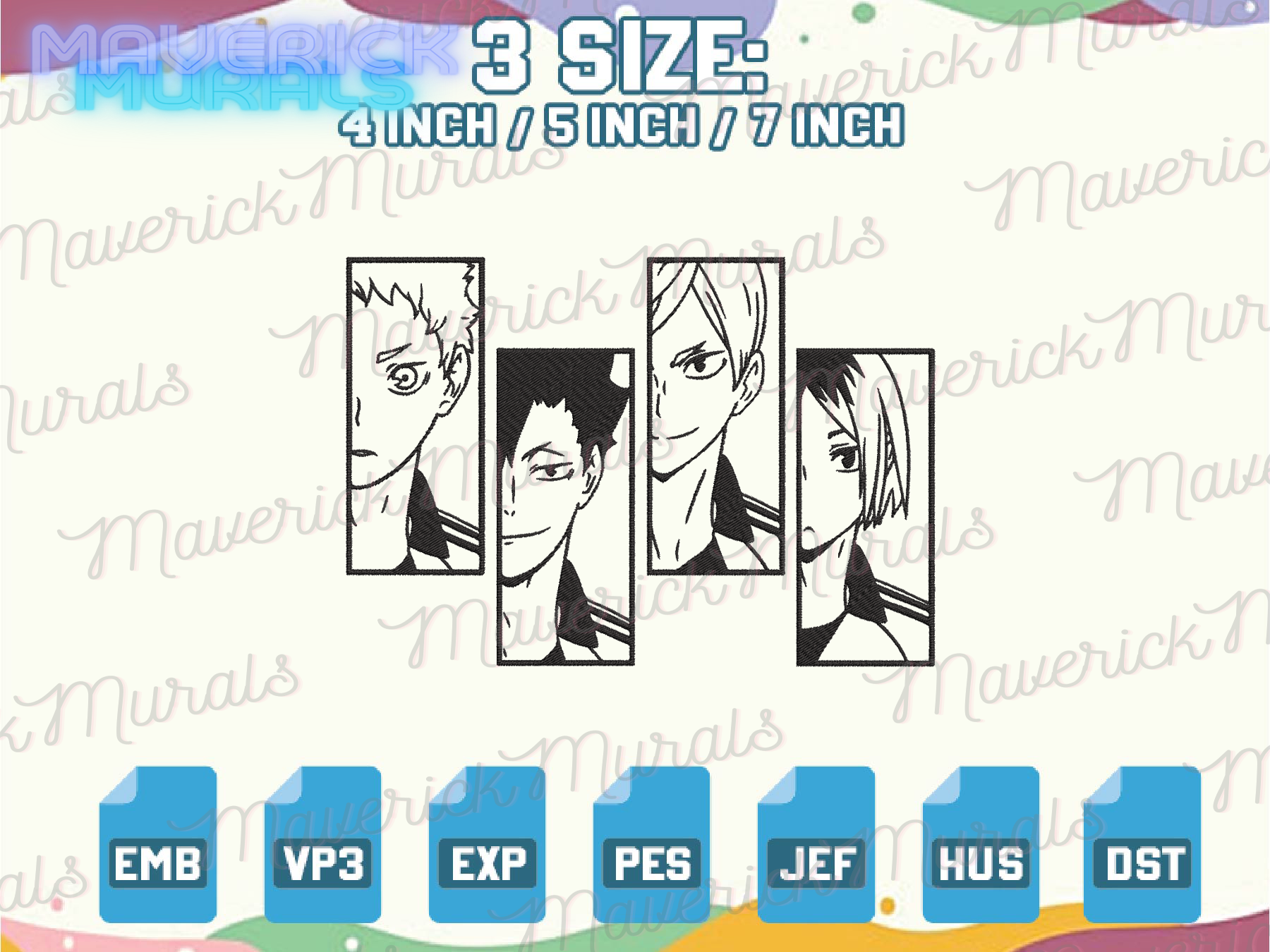 Volleyball Anime, Sport Anime Embroidery, Anime Embroidery D Inspire Uplift