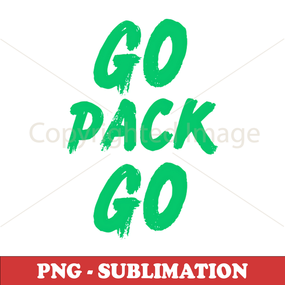 Go Pack Go Green - Vibrant Sublimation PNG Digital Download | Inspire ...