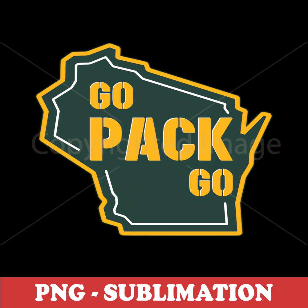 Green Bay Packers - Go Pack Go - Custom Sublimation File | Inspire Uplift