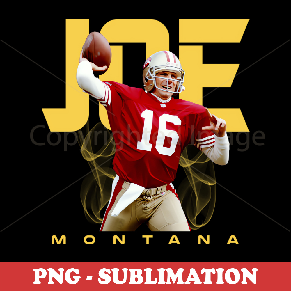 Joe Montana - Football Legend - Enhance Your Sublimation Des - Inspire