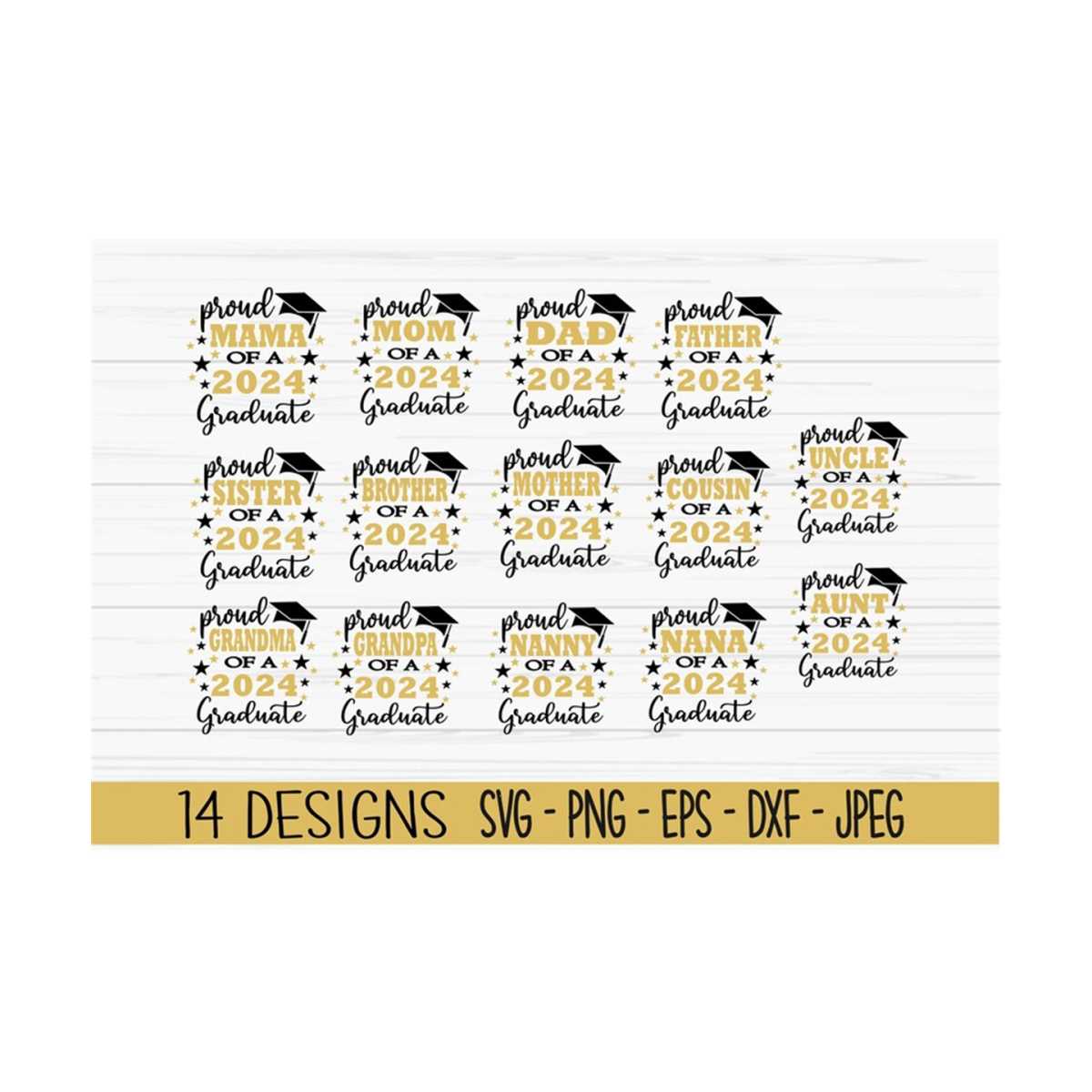 proud graduate 2024 svg, graduation svg, family svg, senior - Inspire ...