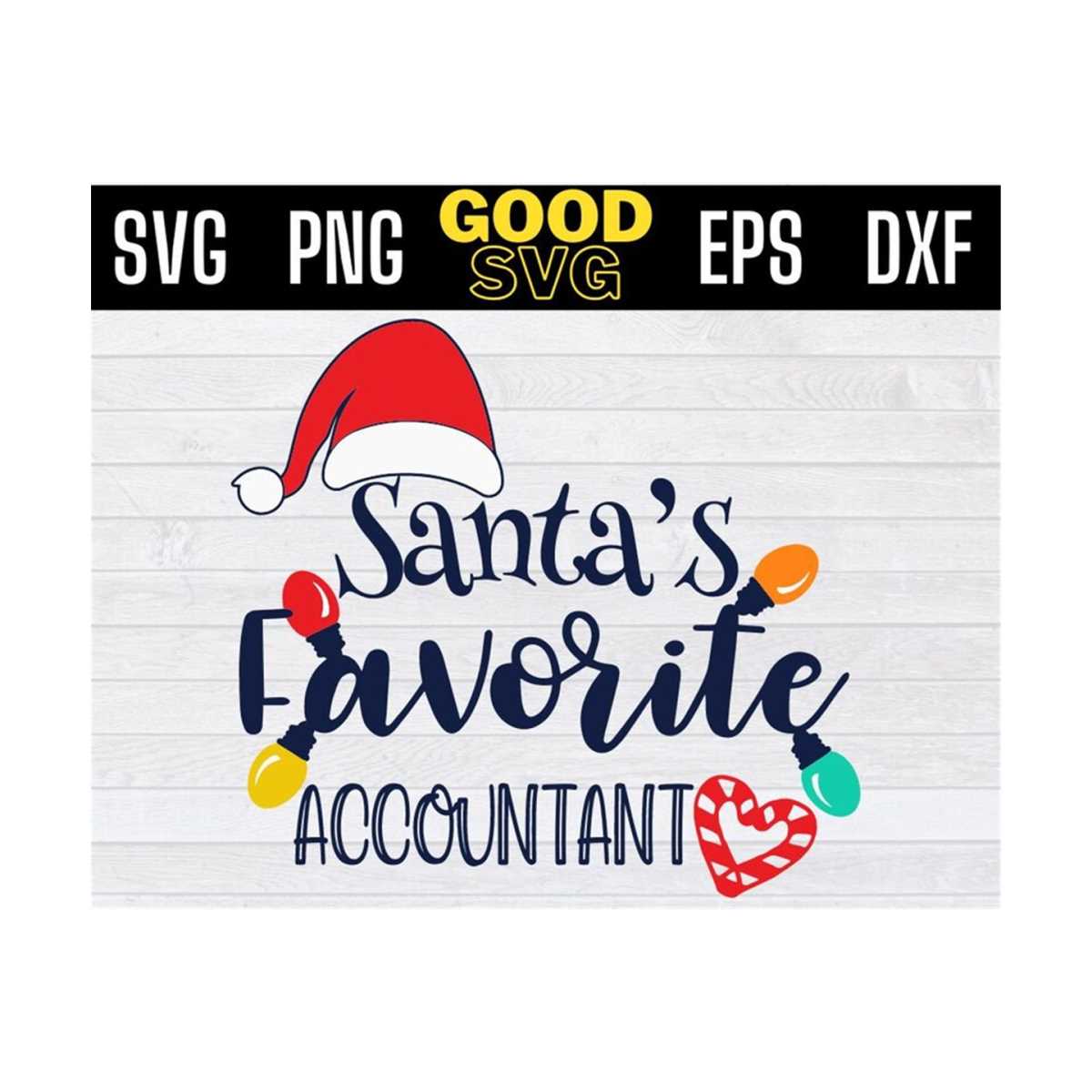 Santas Favorite accountant Svg Png Eps Dxf, accountant chris - Inspire ...